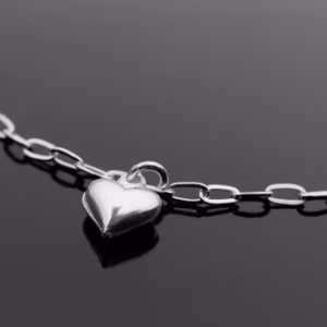 silver heart necklace