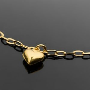 gold heart necklace